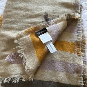 Madewell Fringed Stripe Jacquard Scarf